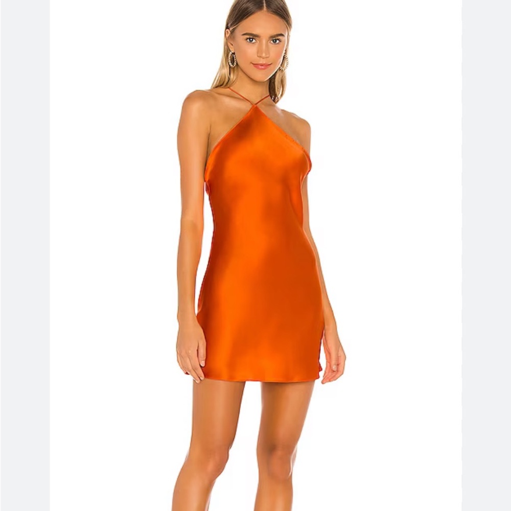 Amanda Uprichard Claudia Mini Silk Dress